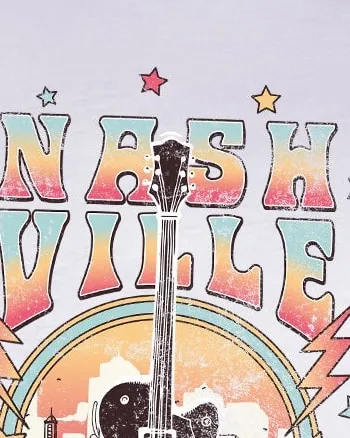 Nashville Tennessee Guitar | White