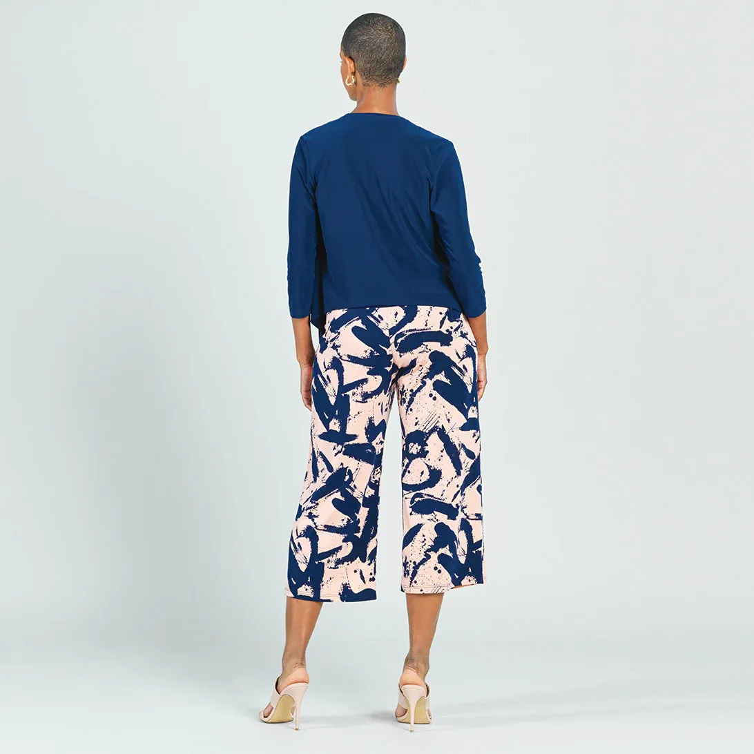 Navy Modern Tie Front Cardigan