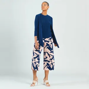Navy Modern Tie Front Cardigan