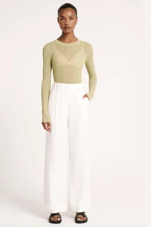 NUDE LUCY PALOMA TAILORED PANT - SALT