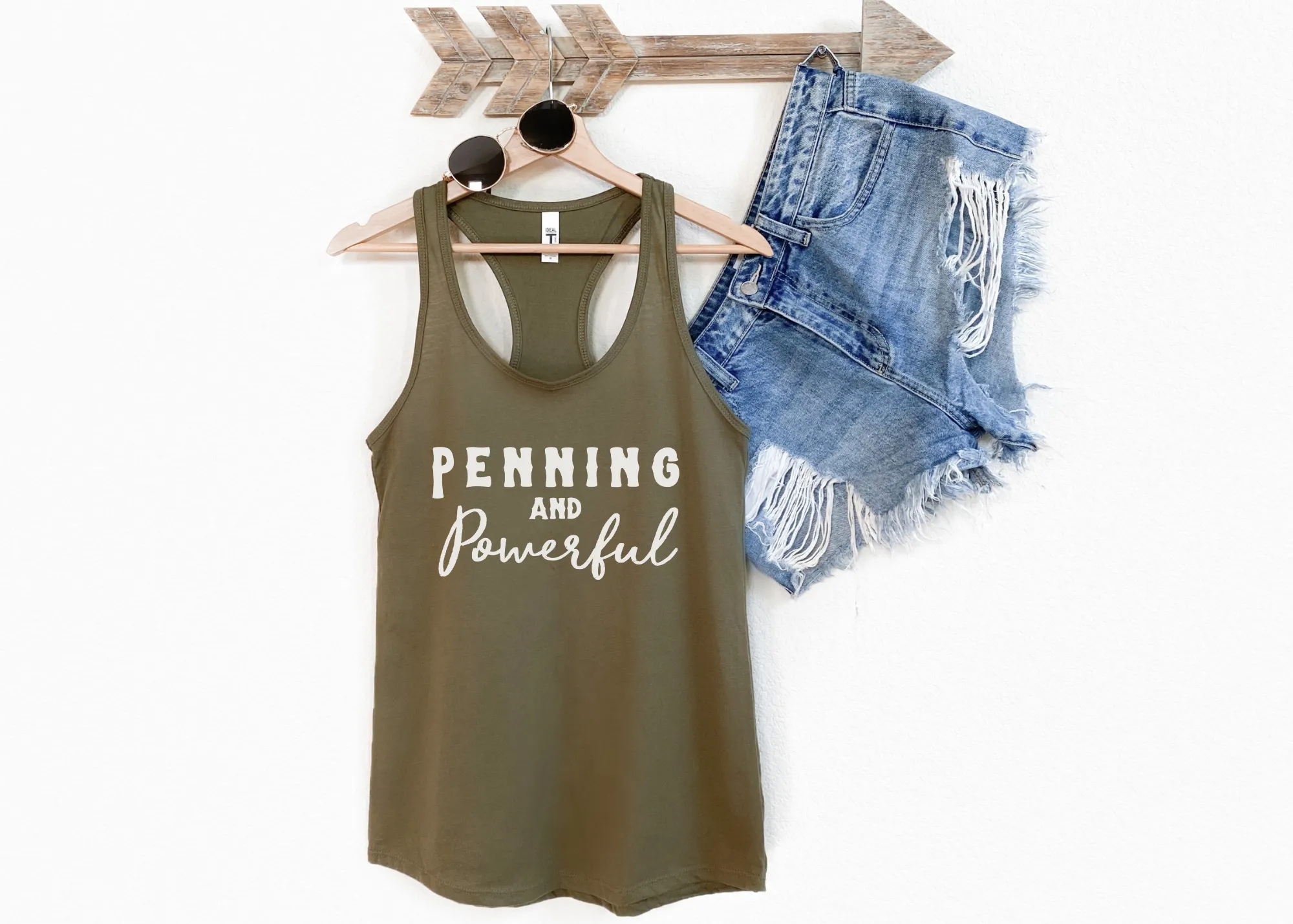 Penning & Powerful Racerback Tank