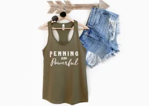 Penning & Powerful Racerback Tank