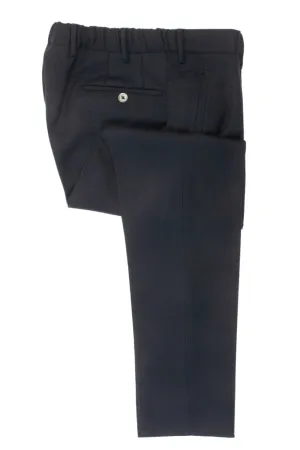 PT01 Navy Blue Sharp Fit Pleated Drawstring Pants