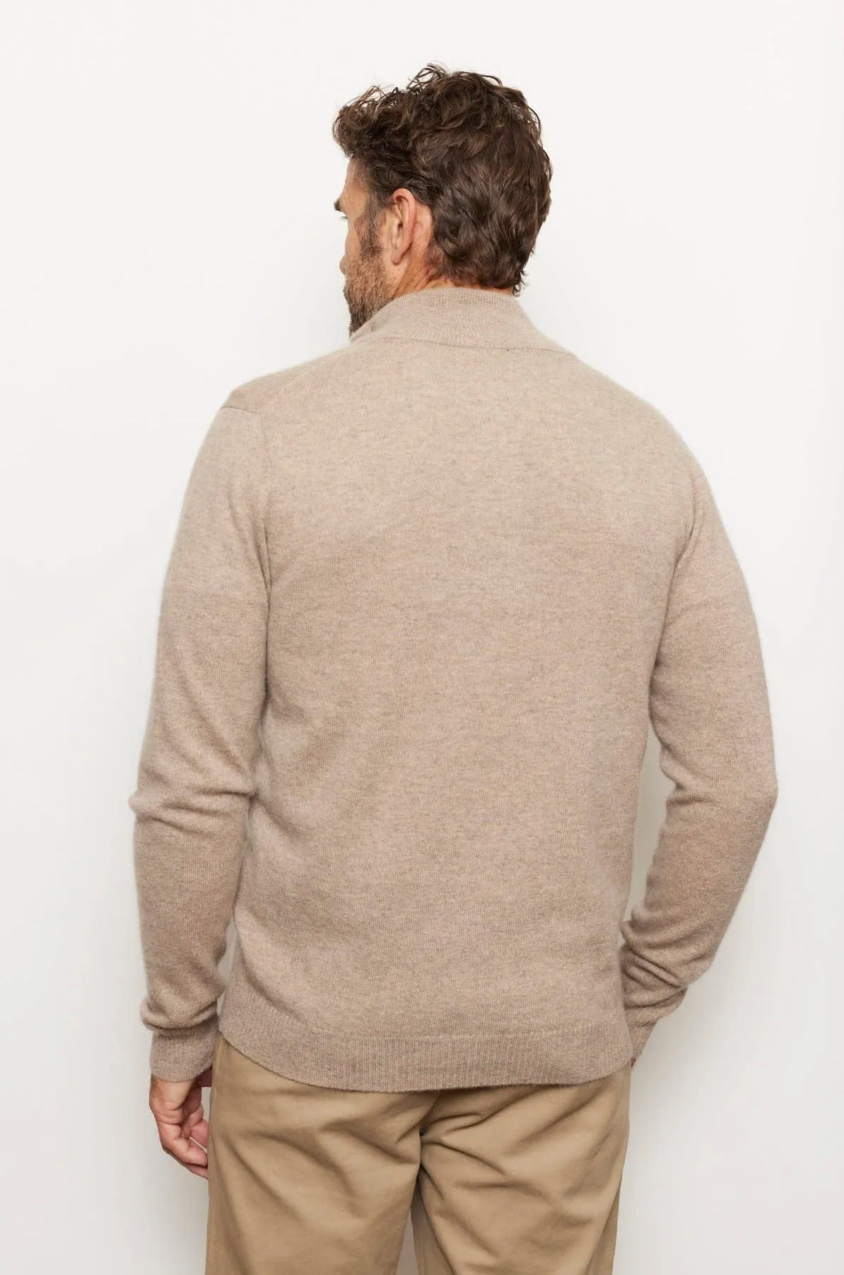 Ricky Stripe Cashmere Sweater in Walnut
