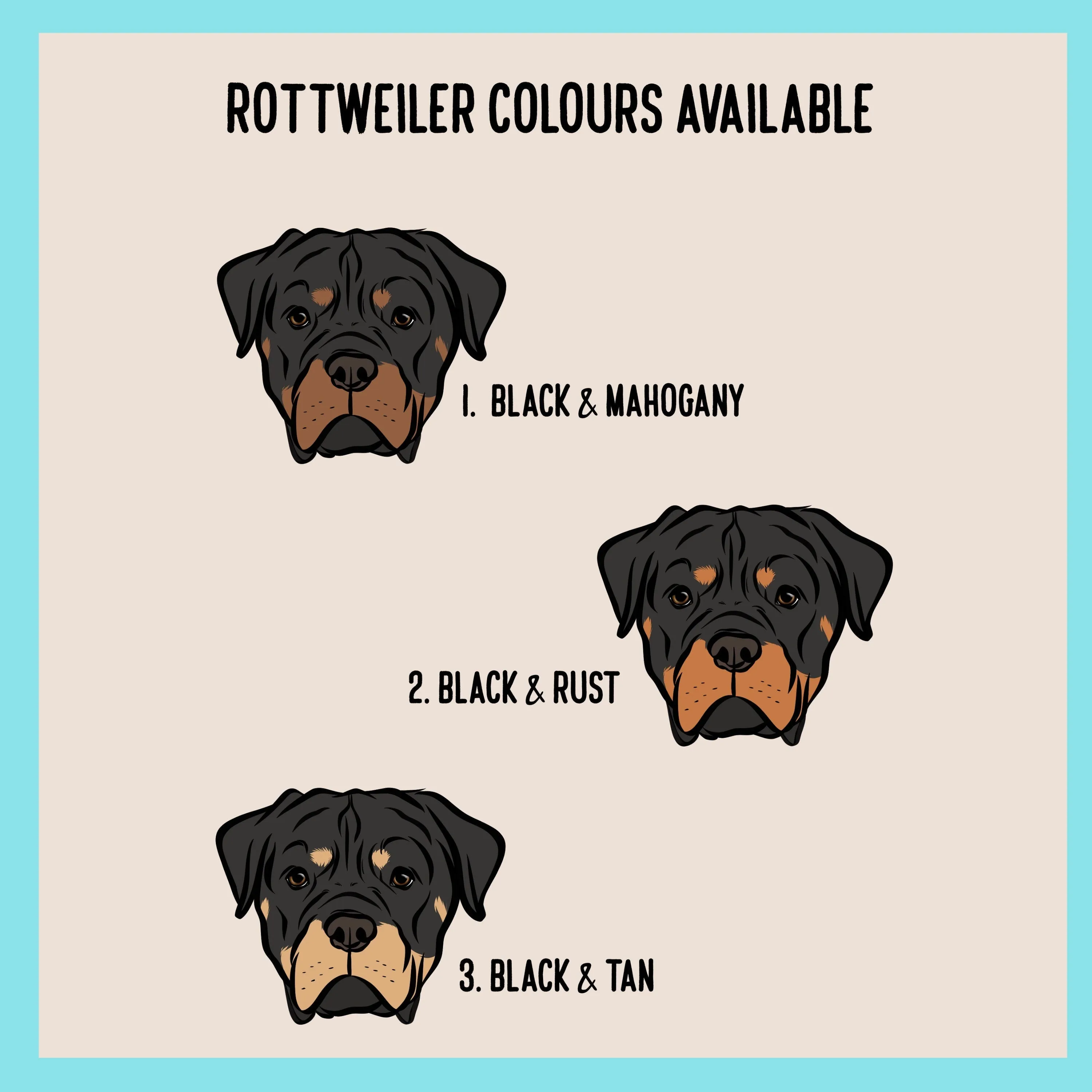 Rottweiler Dog Print T-Shirt
