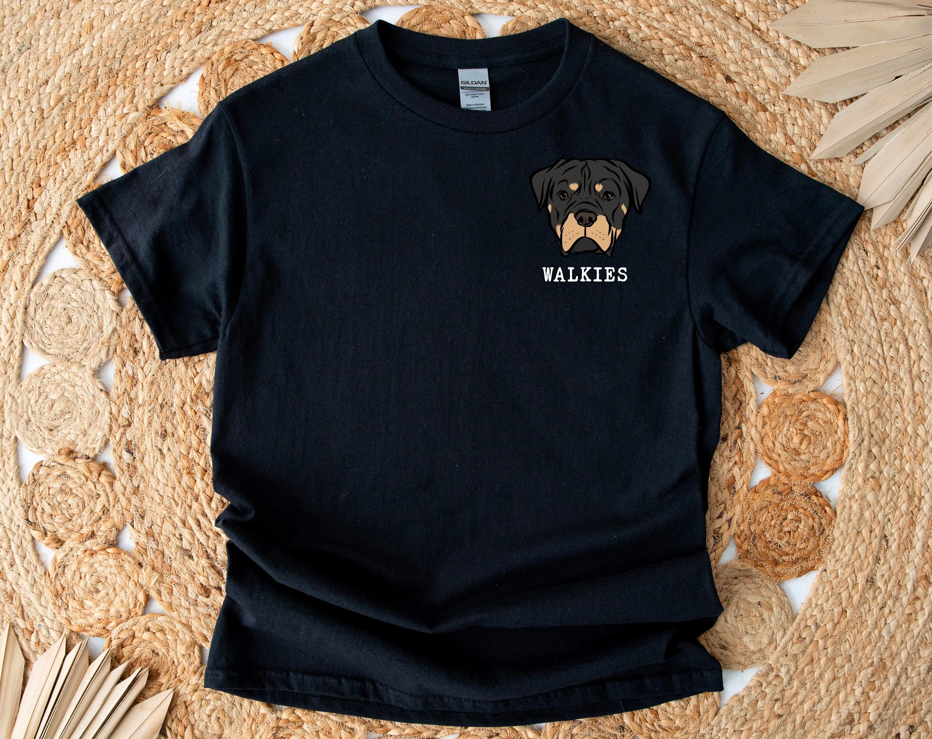 Rottweiler Dog Print T-Shirt