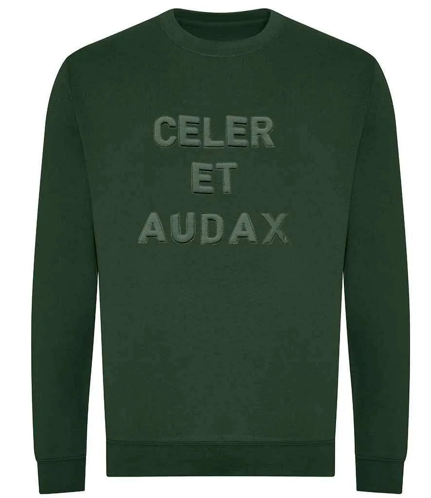 Royal Green Jackets Sweater Celer et Audax 3D Puff Embroidered Motto