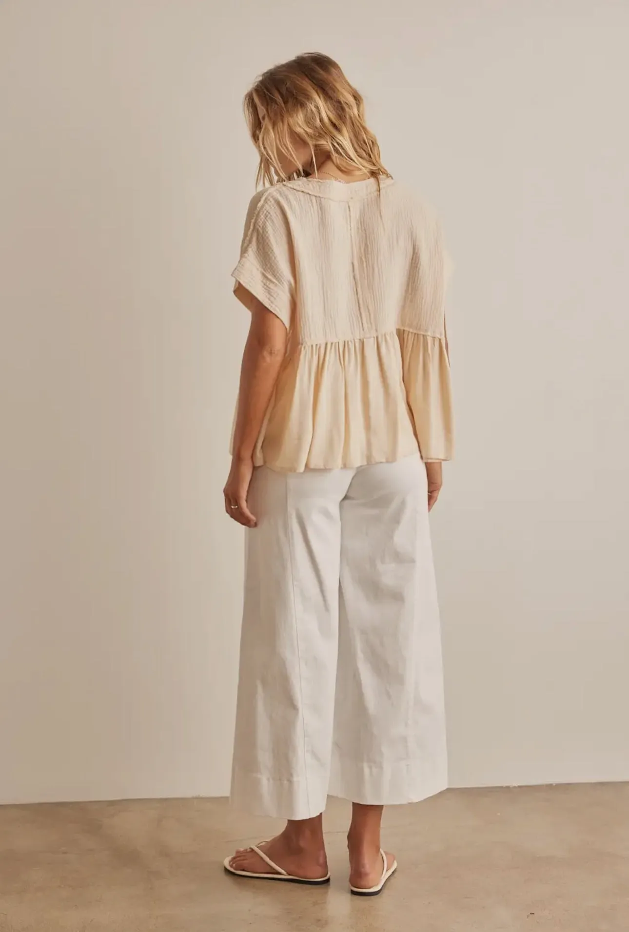 Ruffle Hem Tunic Top Blouse LAST ONE!
