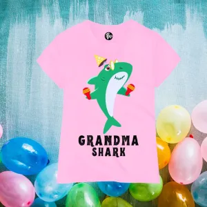 Shark Theme Birthday Tees - Grandma Shark