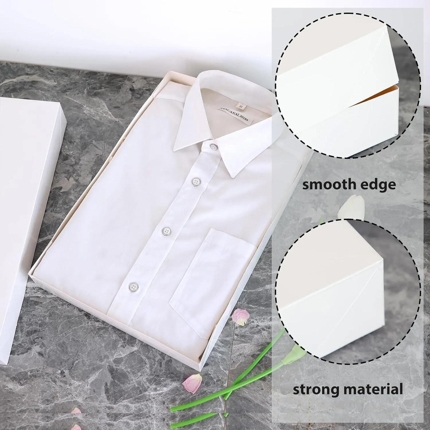 Shirt Box White 25PCS 2size