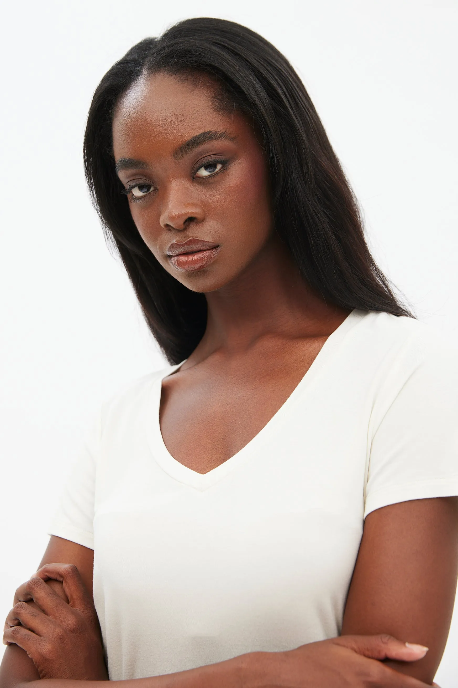 Short Sleeve V-Neck Relaxed Tee
