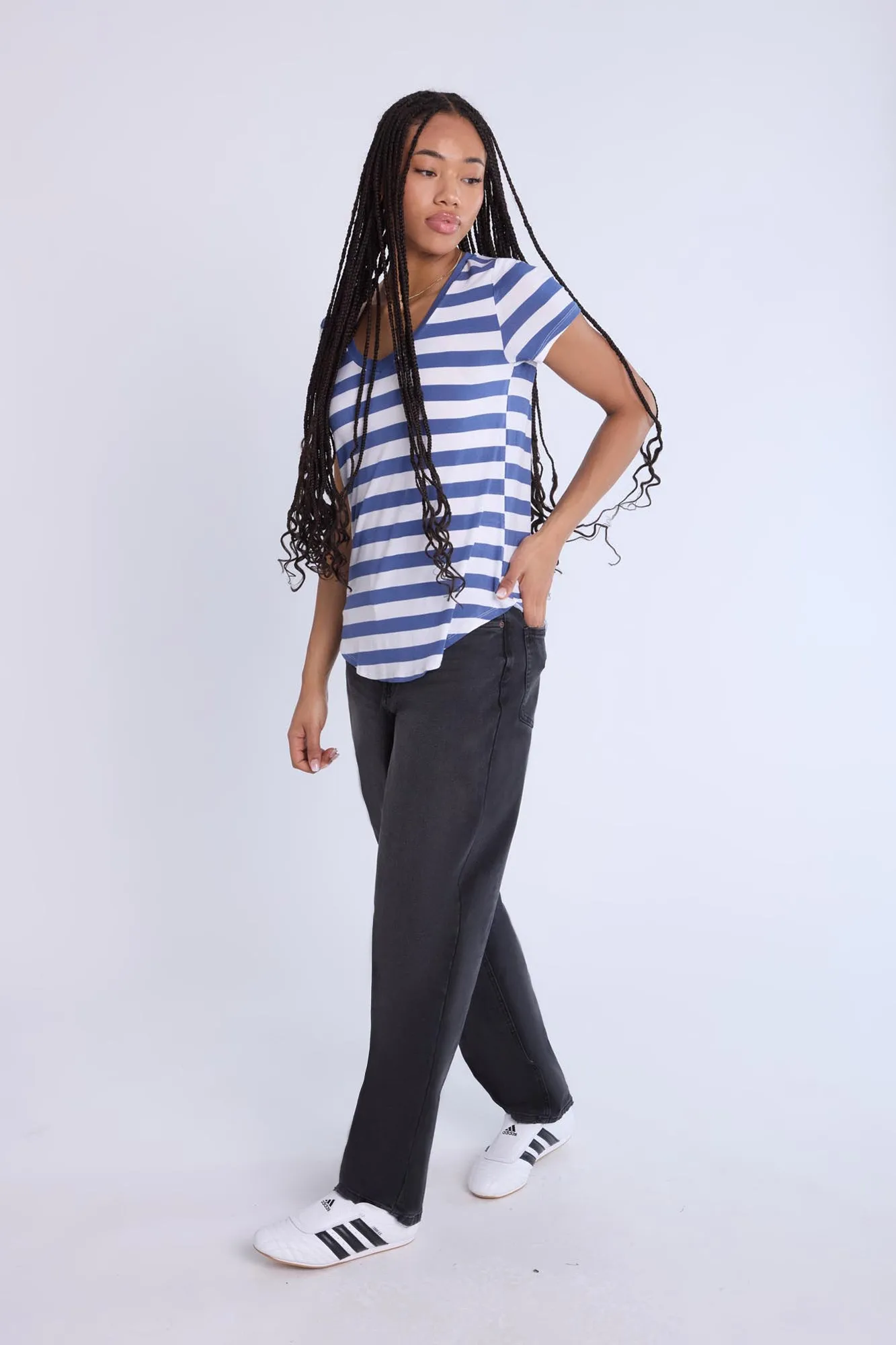 Short Sleeve V-Neck Relaxed Tee