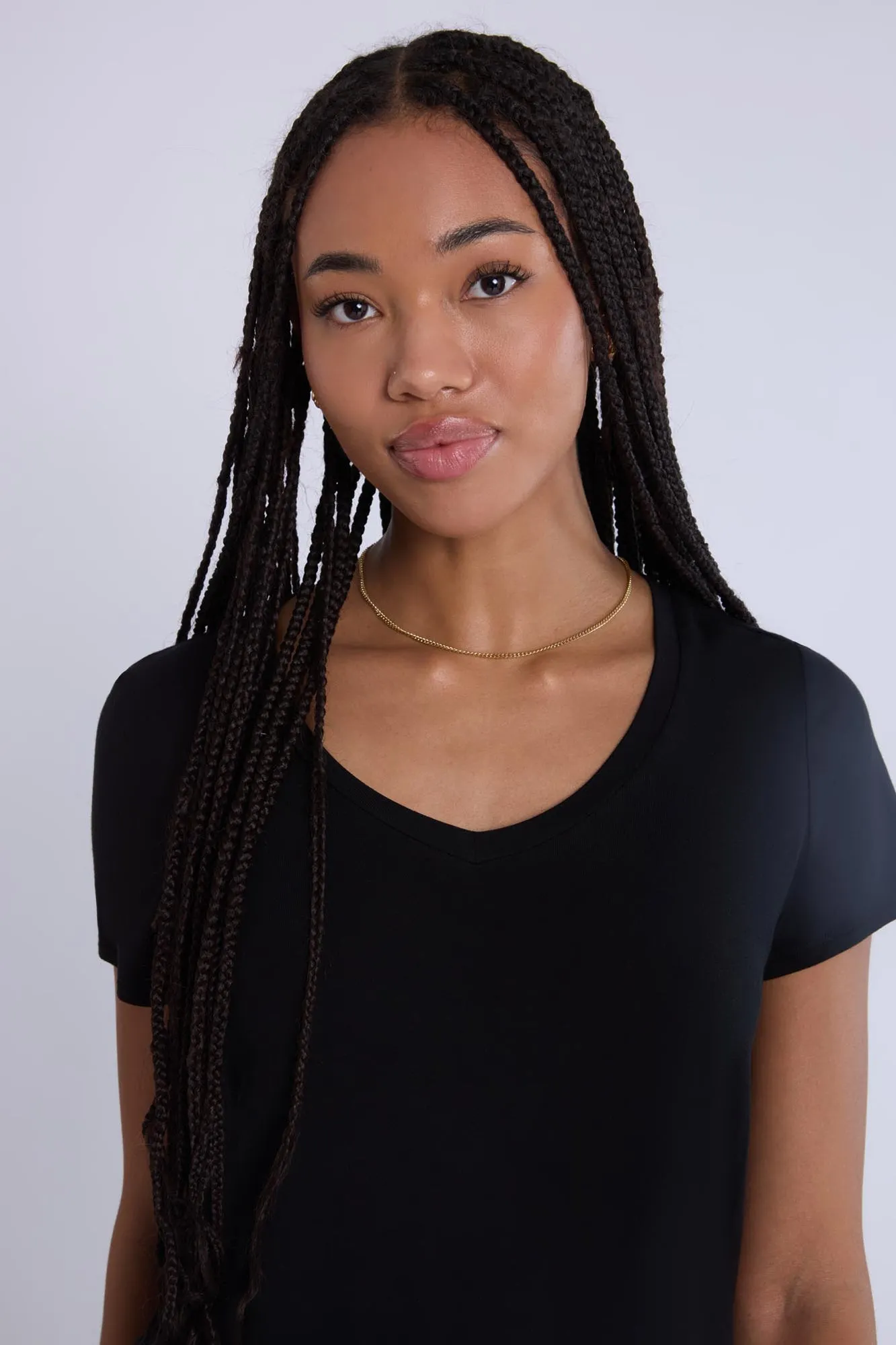 Short Sleeve V-Neck Relaxed Tee