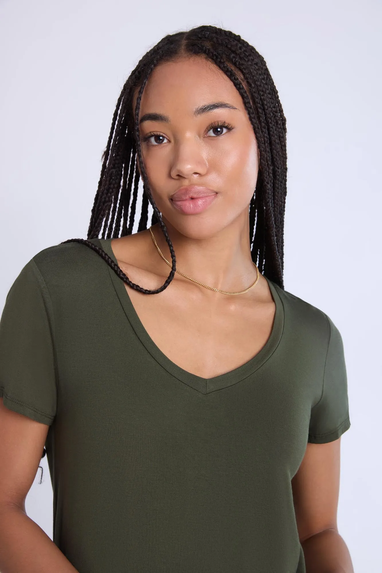 Short Sleeve V-Neck Relaxed Tee