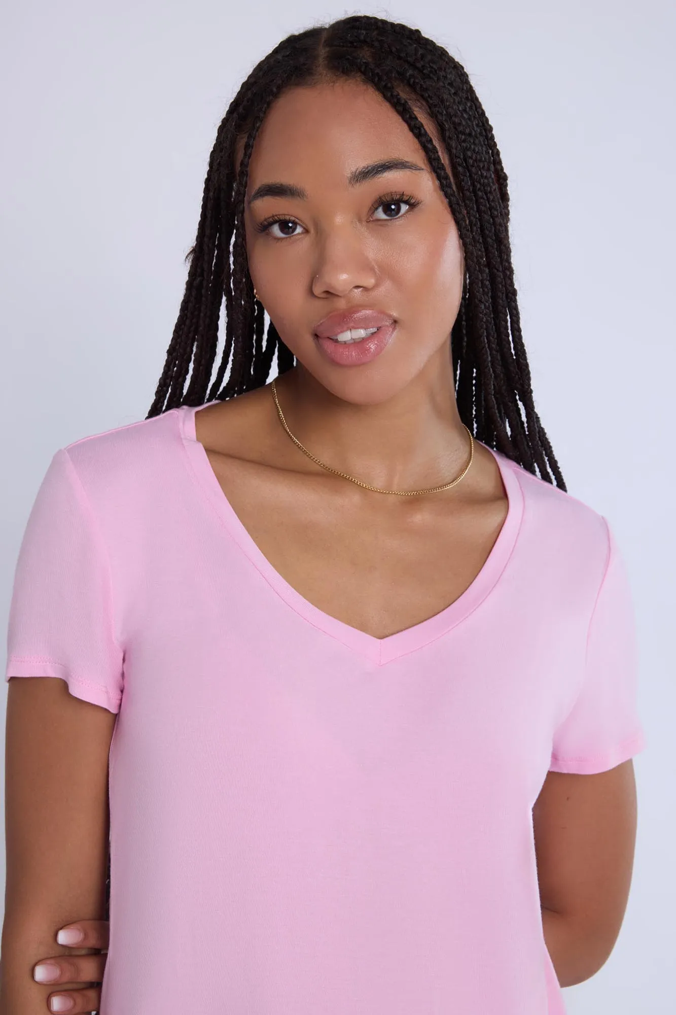 Short Sleeve V-Neck Relaxed Tee
