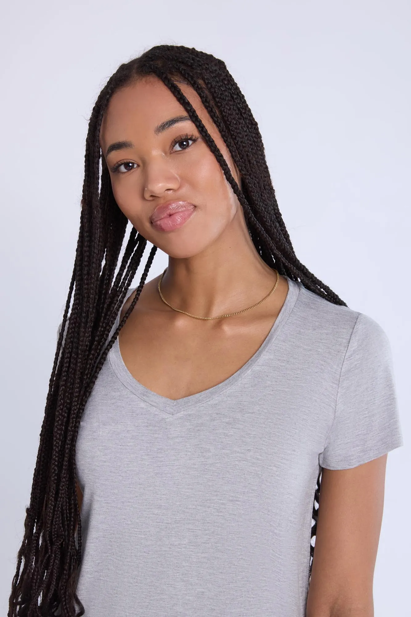 Short Sleeve V-Neck Relaxed Tee