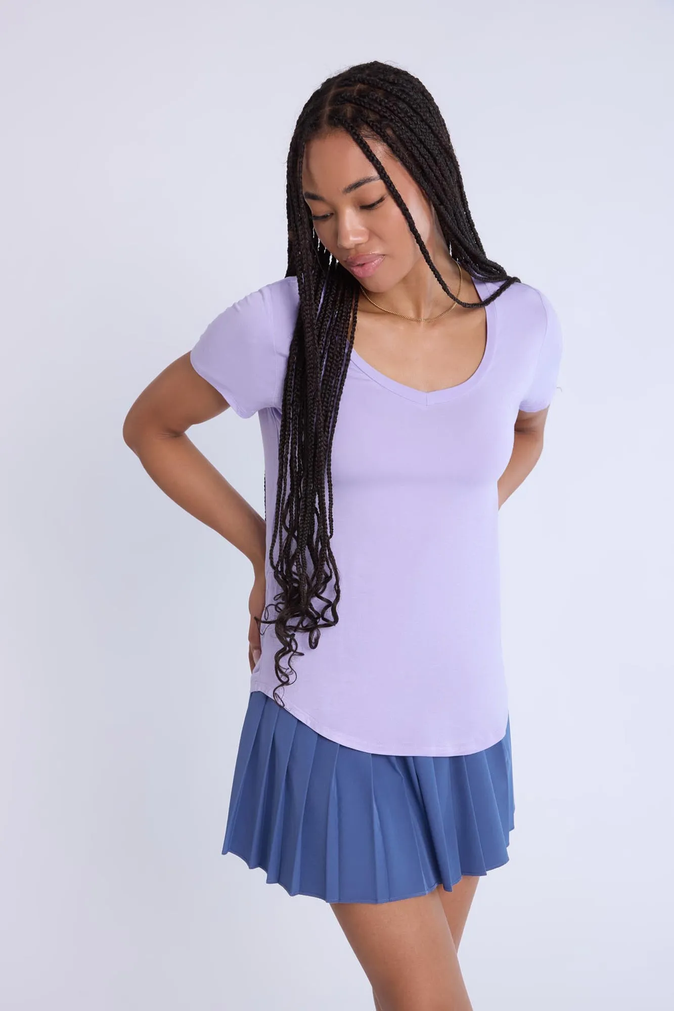 Short Sleeve V-Neck Relaxed Tee