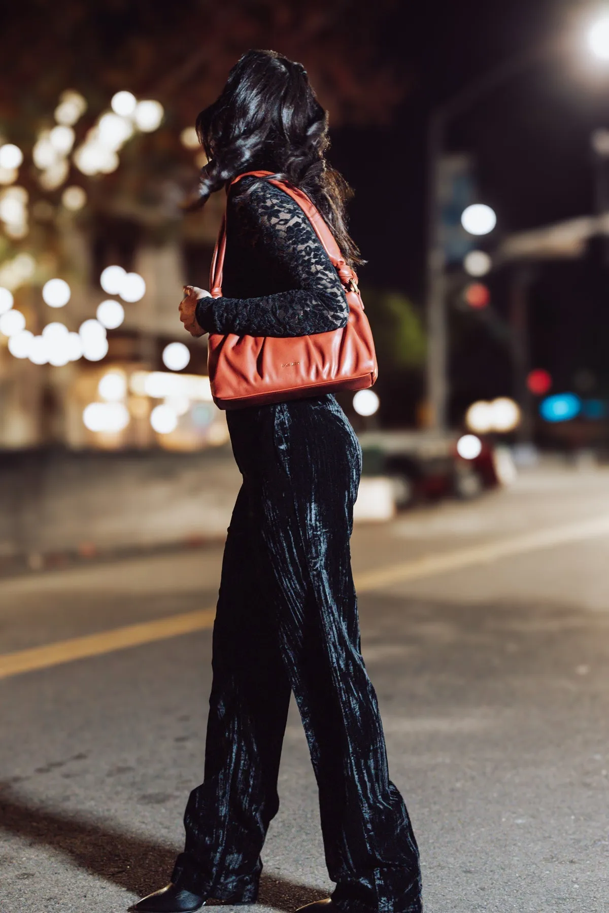 Steve Madden Mercer Crushed Velvet Pant