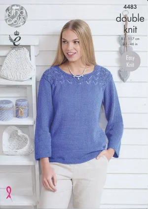 Sweaters in King Cole Bamboo Cotton DK (4483)