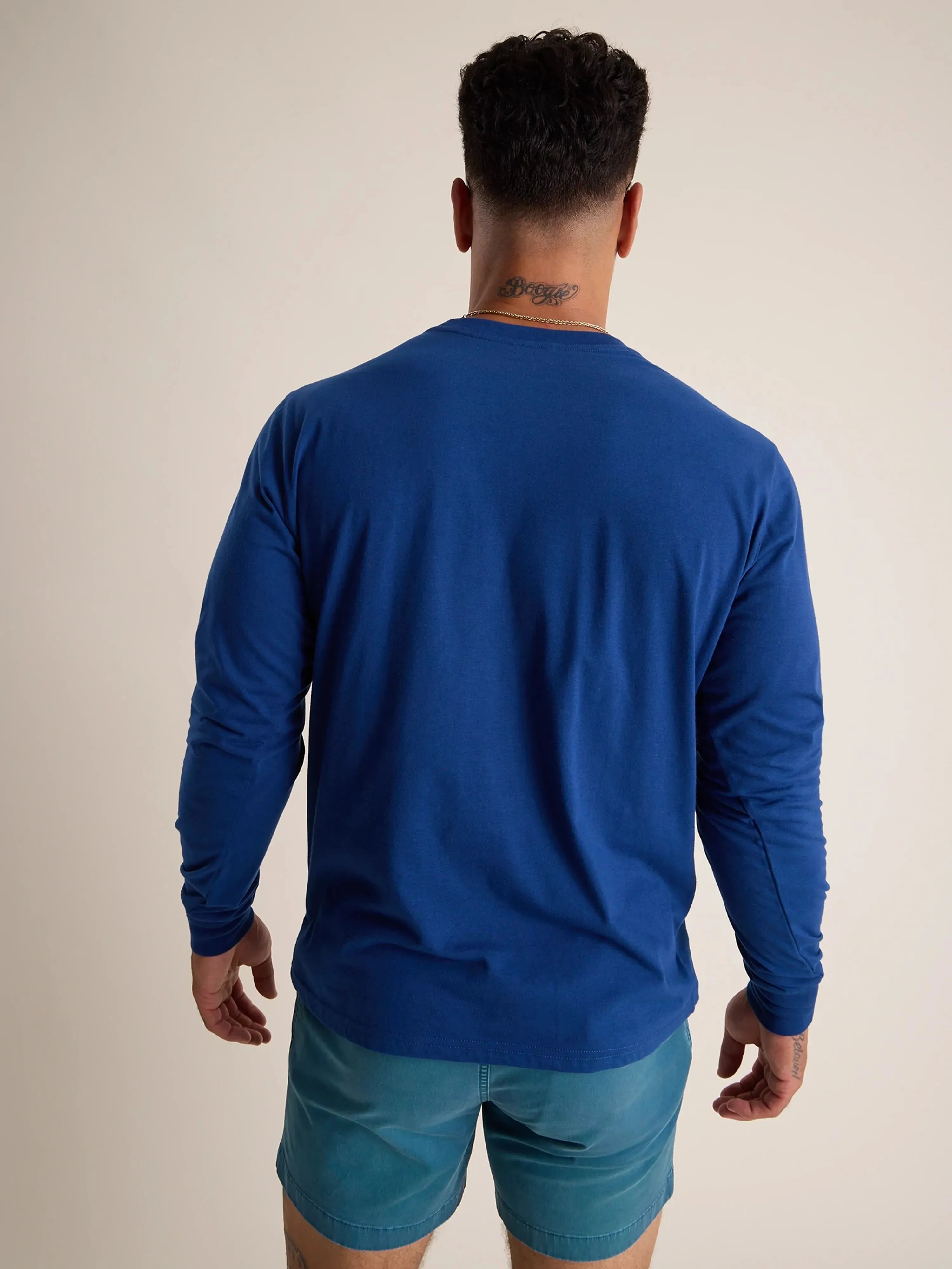 The Classic (L/S Pocket T-Shirt) - Navy