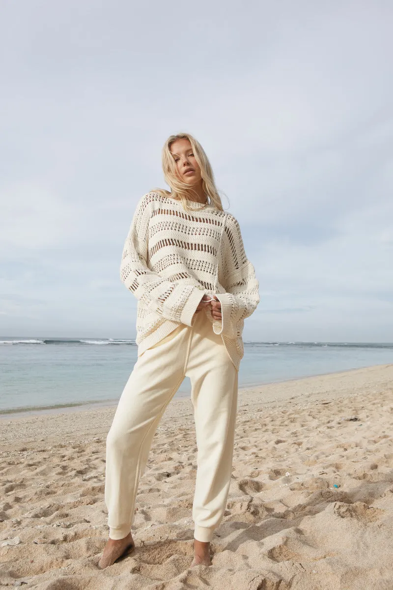 TIME OUT TERRY PANTS - LIGHT YELLOW