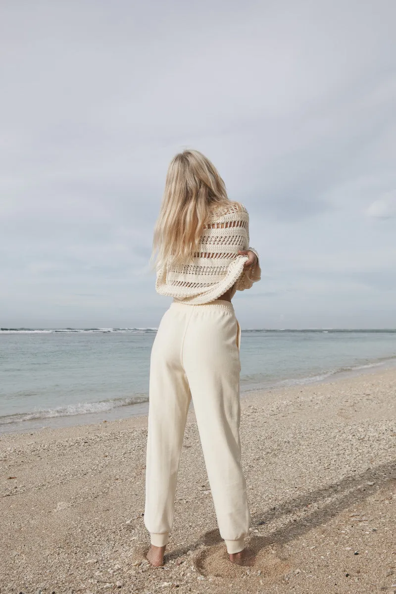 TIME OUT TERRY PANTS - LIGHT YELLOW