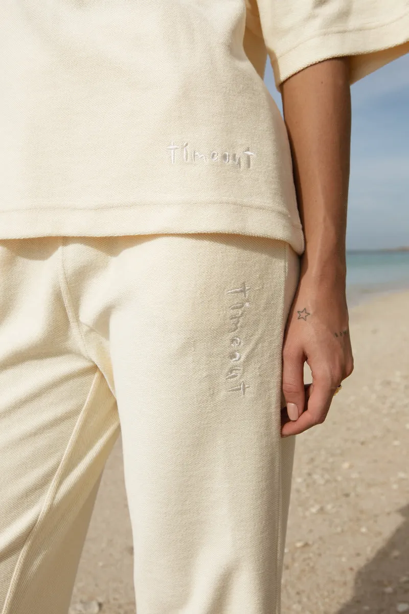 TIME OUT TERRY PANTS - LIGHT YELLOW