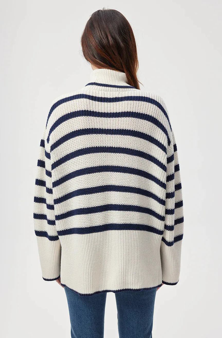 Topanga Sweater ~ Natural/Navy