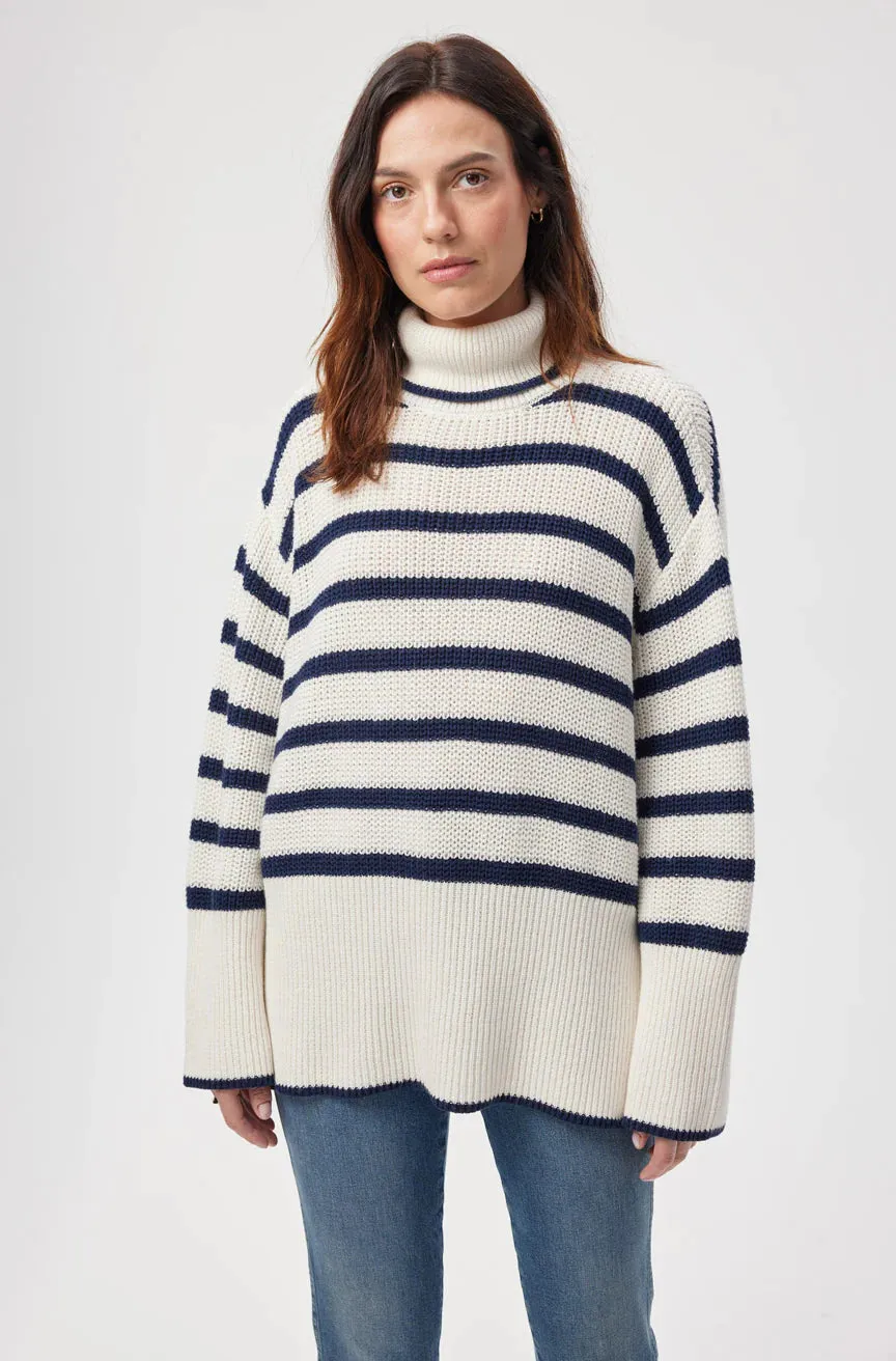 Topanga Sweater ~ Natural/Navy