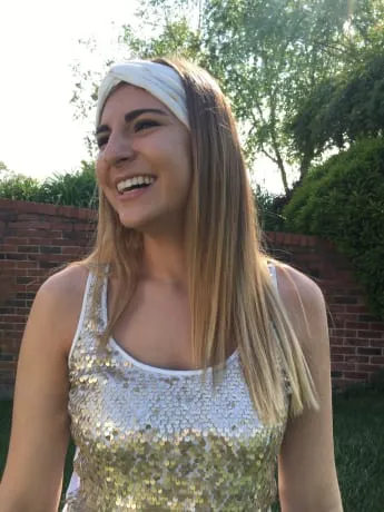 Turban Headband Ivory and Gold