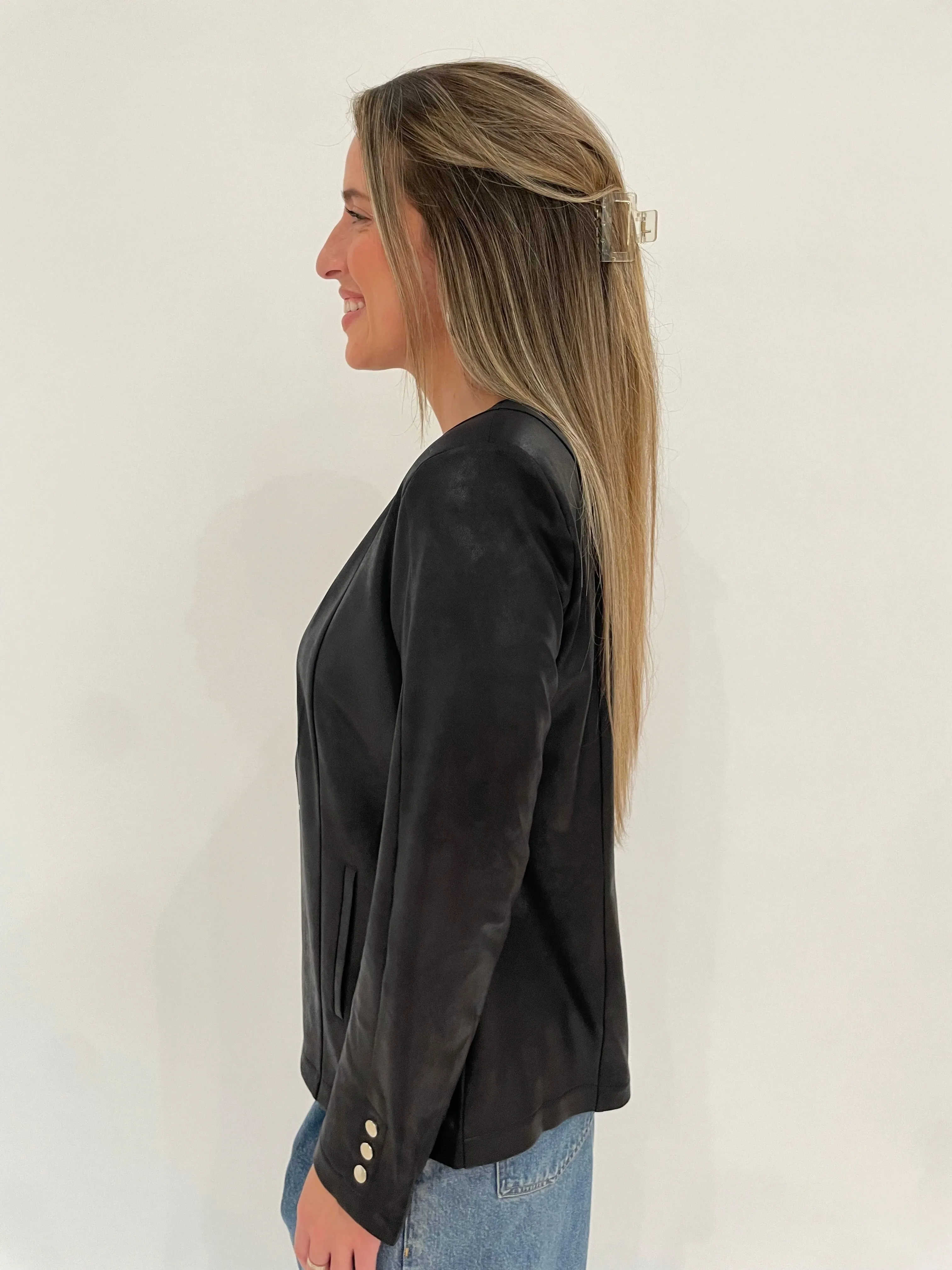 Vegan Snap Front Cardigan
