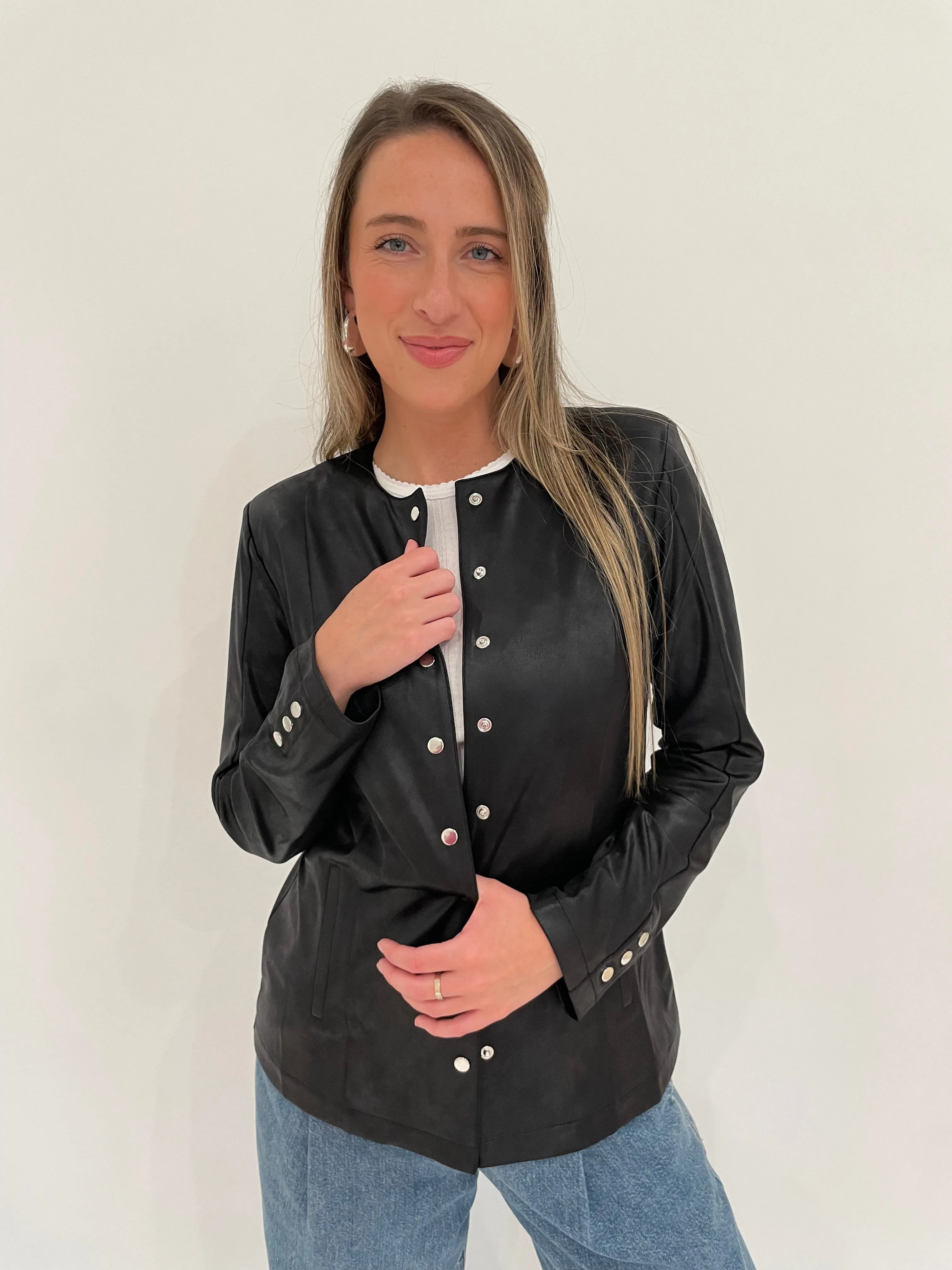 Vegan Snap Front Cardigan