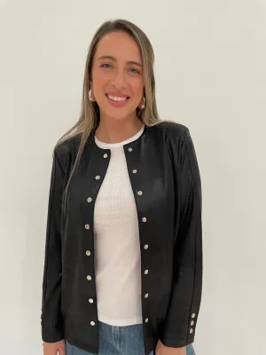 Vegan Snap Front Cardigan