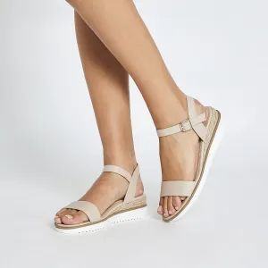 Verona Wedge in Nude Smooth