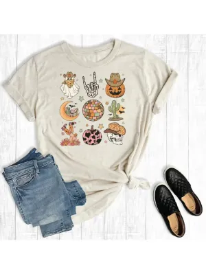 Western Fall Doodles Tee