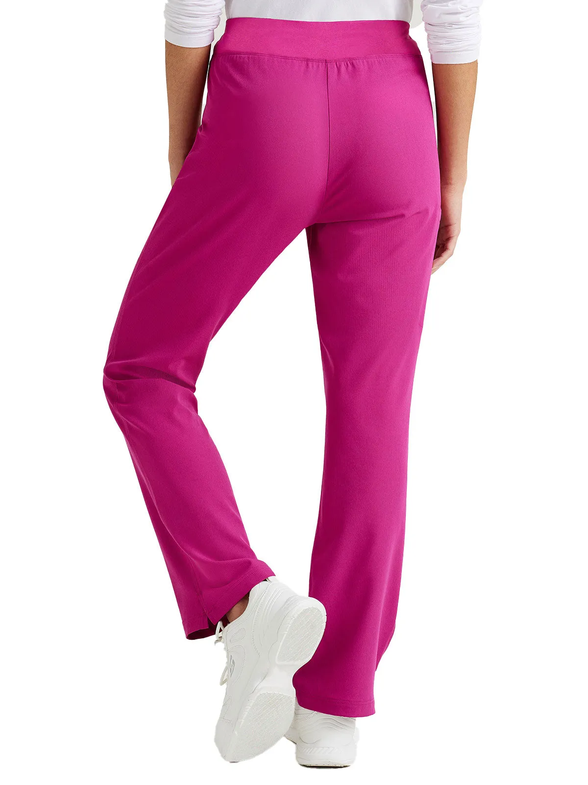 Women’s Shaped Leg Cargo Scrub Pants with Elastic Waistband