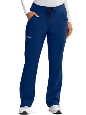 Women’s Shaped Leg Cargo Scrub Pants with Elastic Waistband