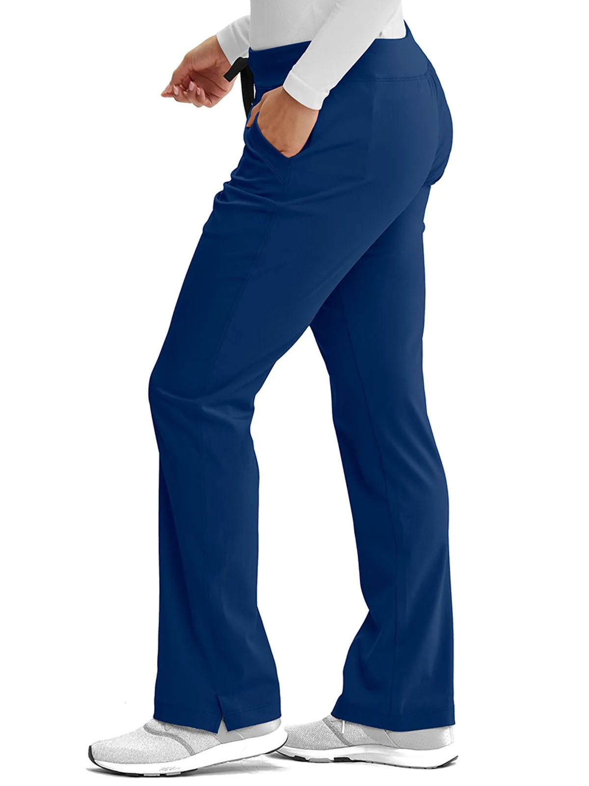 Women’s Shaped Leg Cargo Scrub Pants with Elastic Waistband